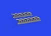 Eduard 648958 P-39 exhaust stacks fishtail PRINT EDUARD 1/48